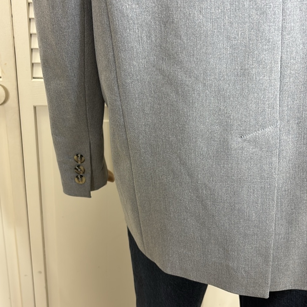 Favorite Daughter Double Breasted Relaxed Blazer Gray Small - Picture 11 of 15